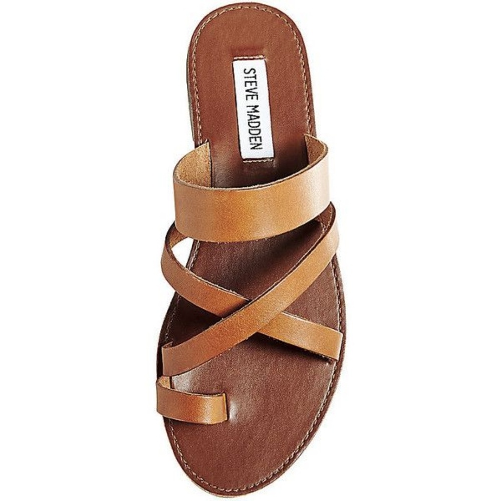 Steve Madden Ambler Sandals Brown Slip On